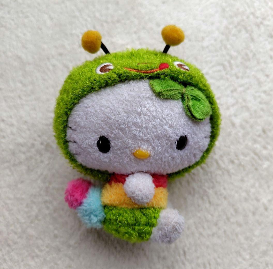 ハローキティカラフルパグマスコット あおむし レア ボールチェーン欠品