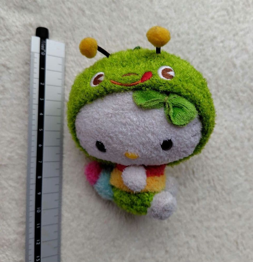 ハローキティカラフルパグマスコット あおむし レア ボールチェーン欠品