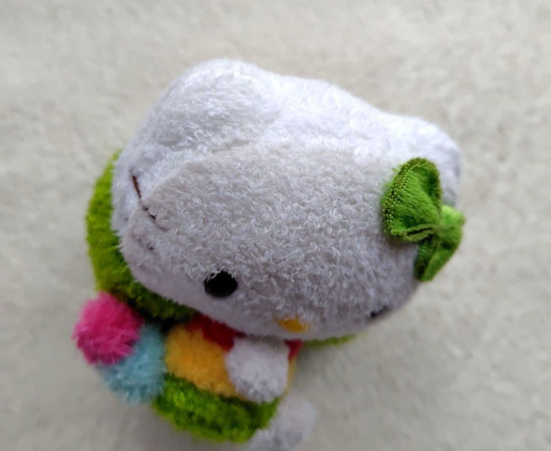 ハローキティカラフルパグマスコット あおむし レア ボールチェーン欠品