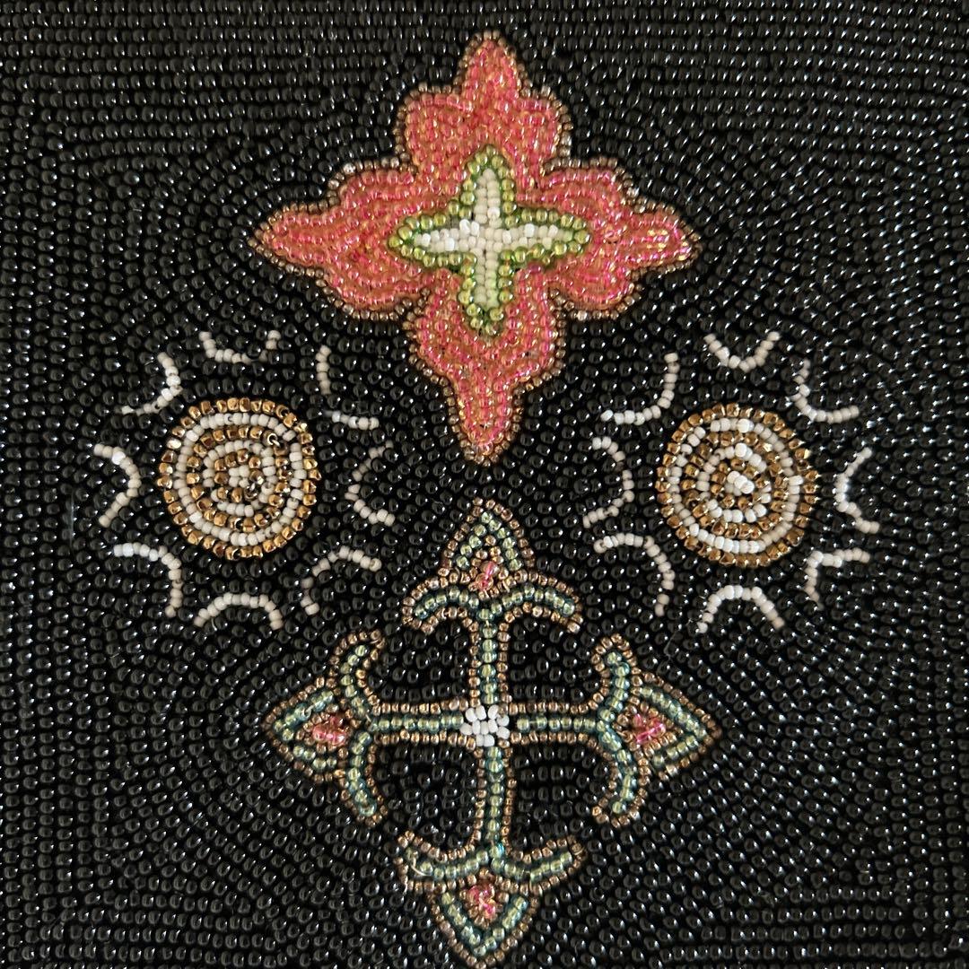 ビーズバッグ　和装　手縫い　ヴィンテージ