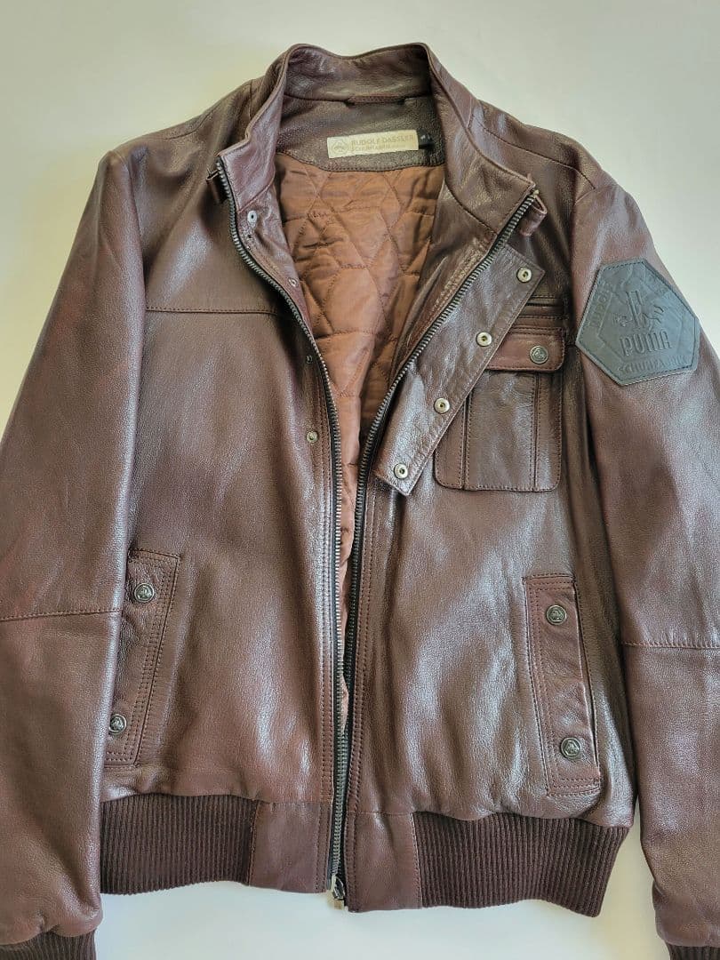 PUMA プーマ　レザージャケット　S　ルドルフダスラー　革ジャン ライダース