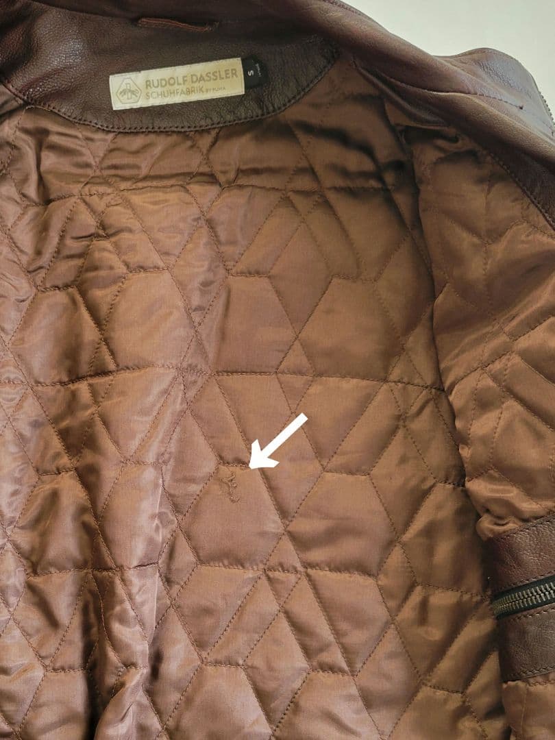 PUMA プーマ　レザージャケット　S　ルドルフダスラー　革ジャン ライダース