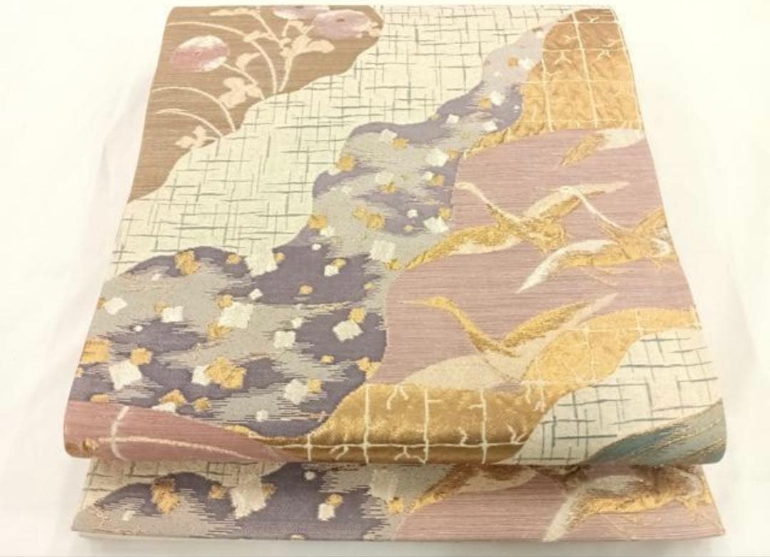 振袖フルセット6点サイズM〜Ｌ花丸文　暈し染め　銀彩　正絹