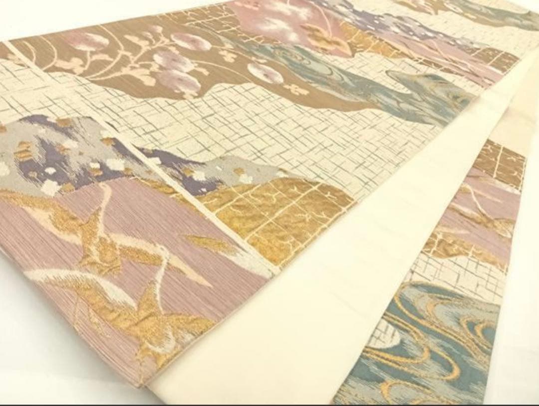 振袖フルセット6点サイズM〜Ｌ花丸文　暈し染め　銀彩　正絹