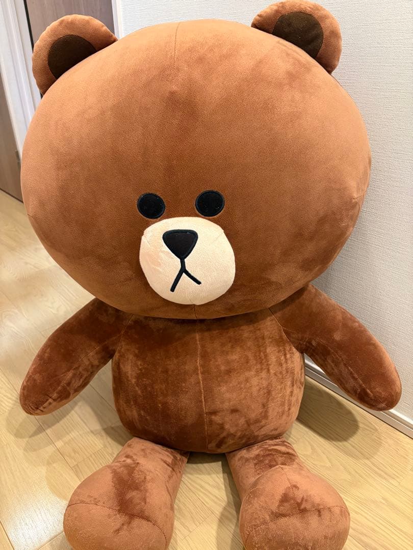 激レア！LINE FRIENDS 110cmぬいぐるみ ブラウン