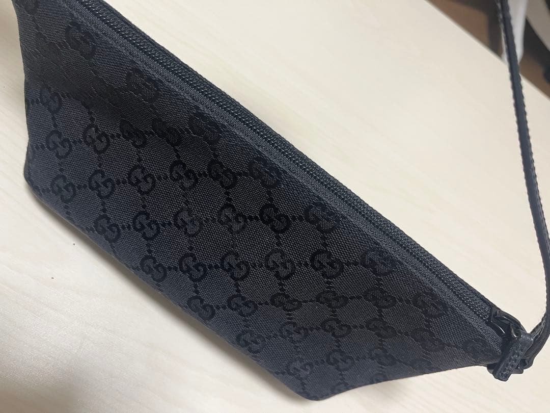 Gucci ブラック キャンバス ハンドバッグ