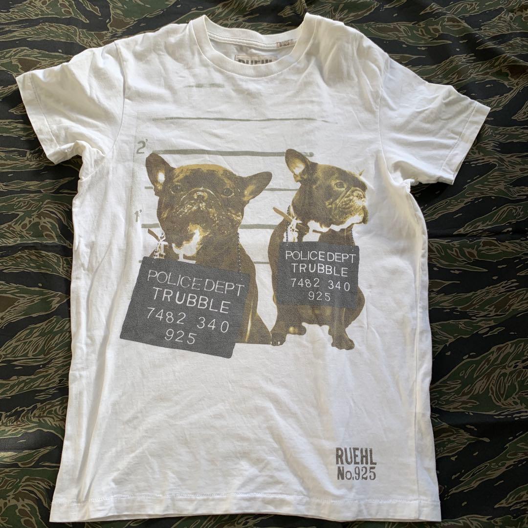 RUEHL No.925 メンズ Tシャツ フレンチブルドッグ L