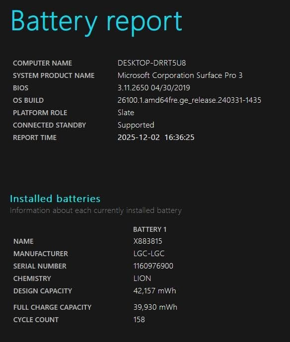 Microsoft Surface Pro3 i3 Win11 Office②
