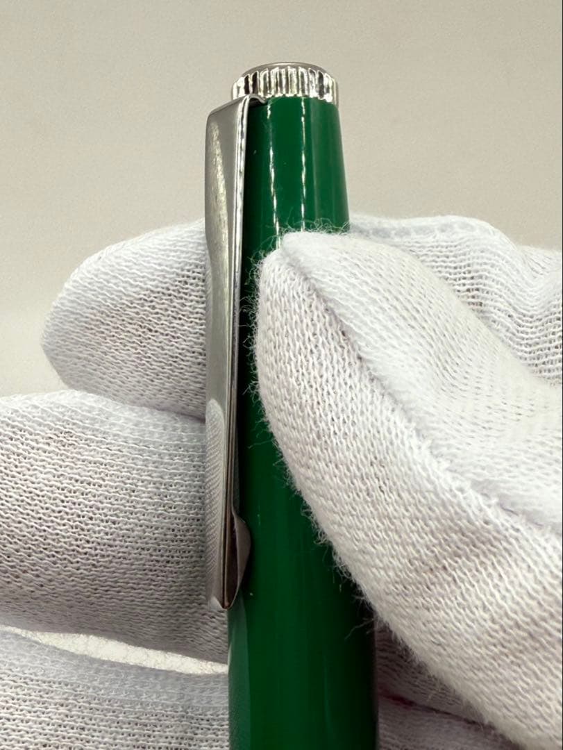 ROLEX 緑色 ボールペン 専用ケース付き