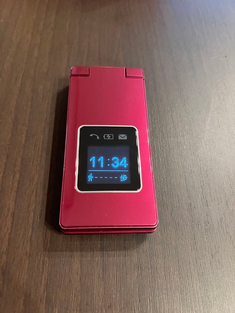 【値下げ交渉可】かんたん携帯9　505SH　ワインレッド