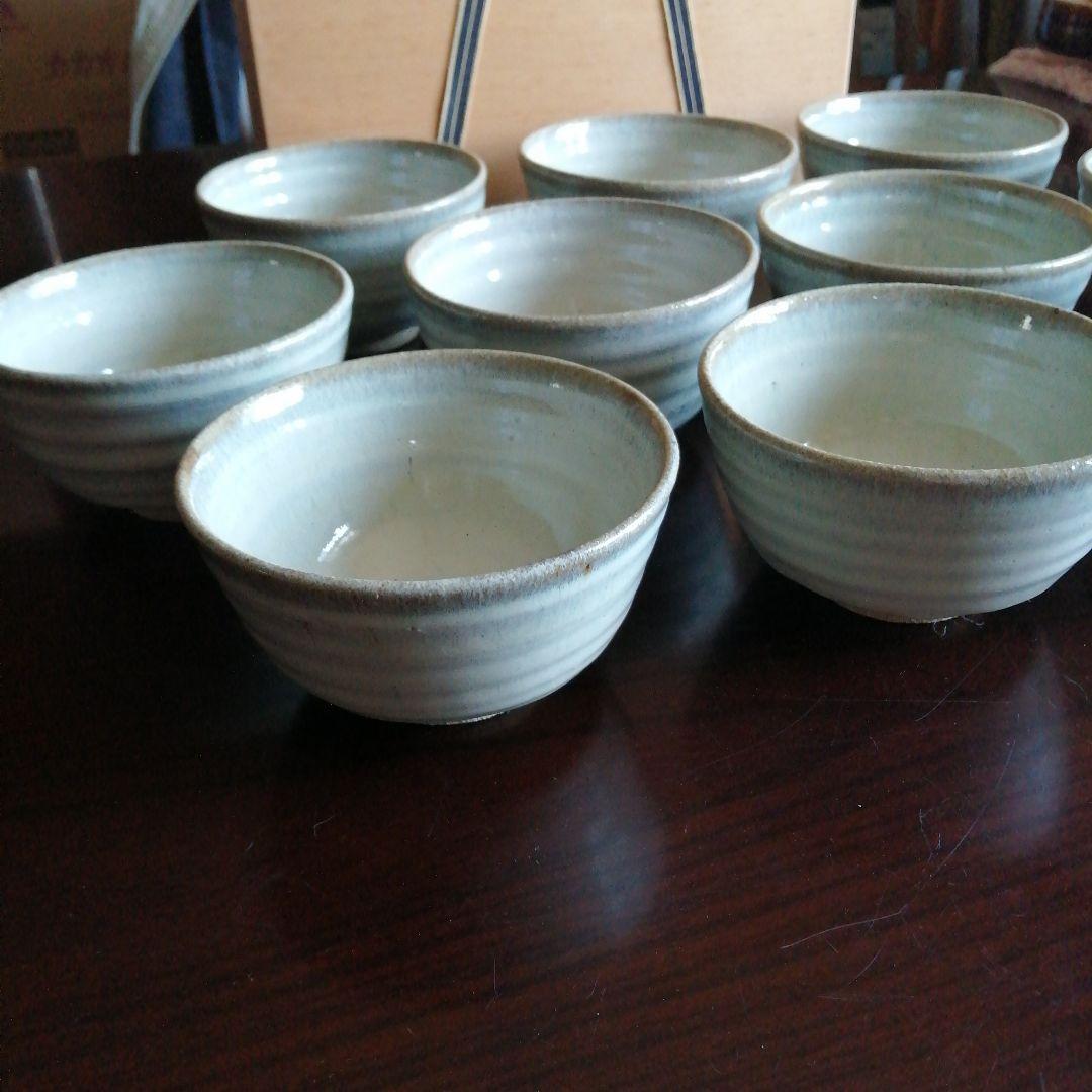 唐津焼　利左衛門　唐津数茶碗　10客　12cm