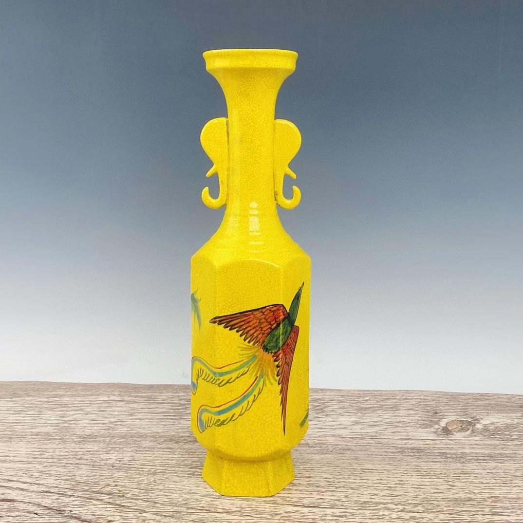 中国古美術・旧蔵の磁器・大周柴窯に描かれた彩色の花瓶・置物・書道・茶道具・文房具