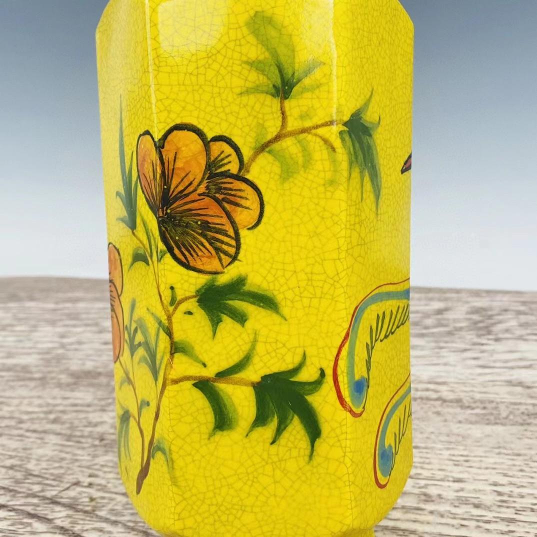 中国古美術・旧蔵の磁器・大周柴窯に描かれた彩色の花瓶・置物・書道・茶道具・文房具