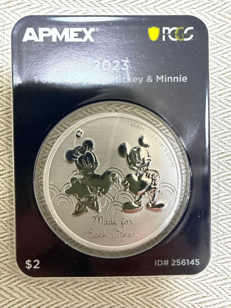 2023 ディズニー ミッキー＆ミニー 純銀1oz First Strike