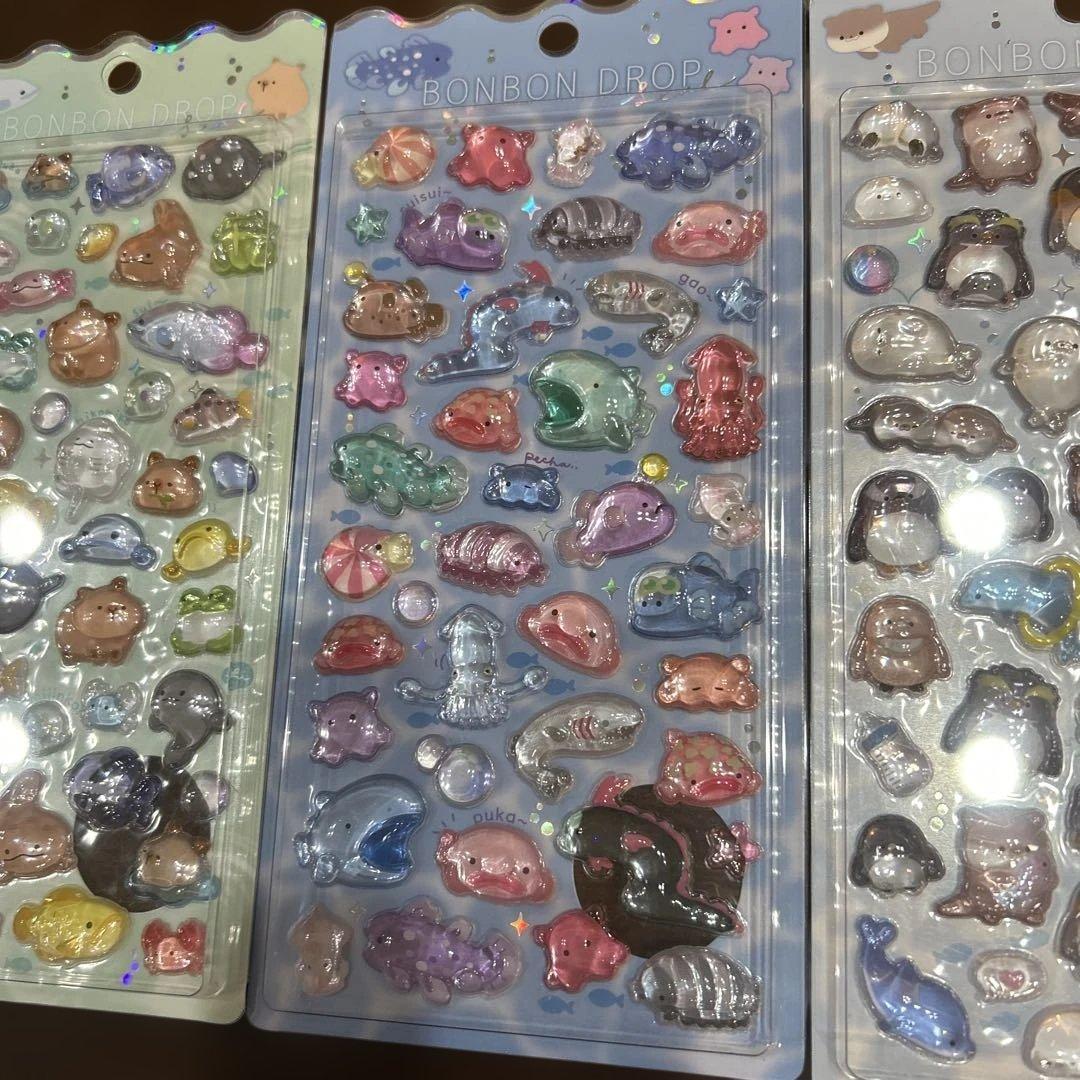 水族館限定　BONBON ボンボンドロップシール　4シート