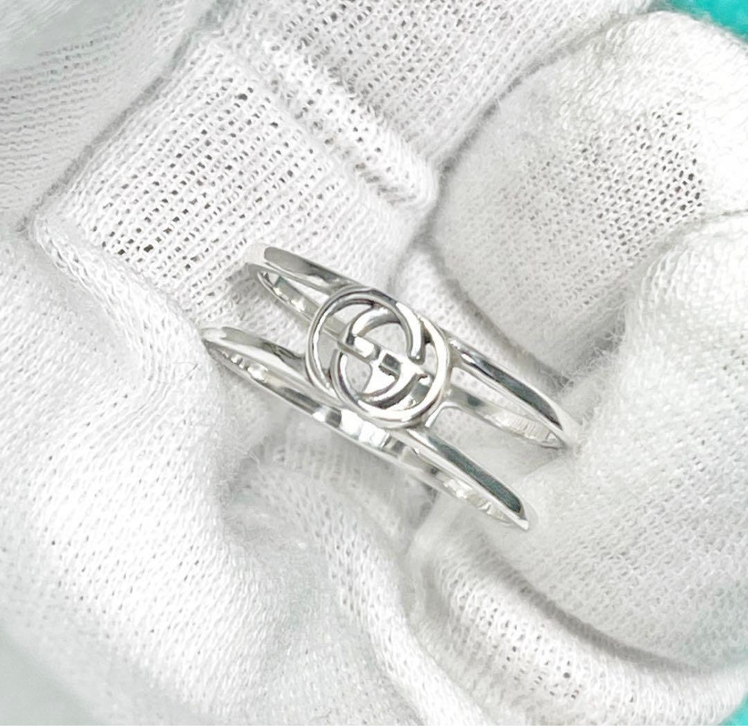 極美品‼️GUCCI 指輪　インターロッキングリング　18号