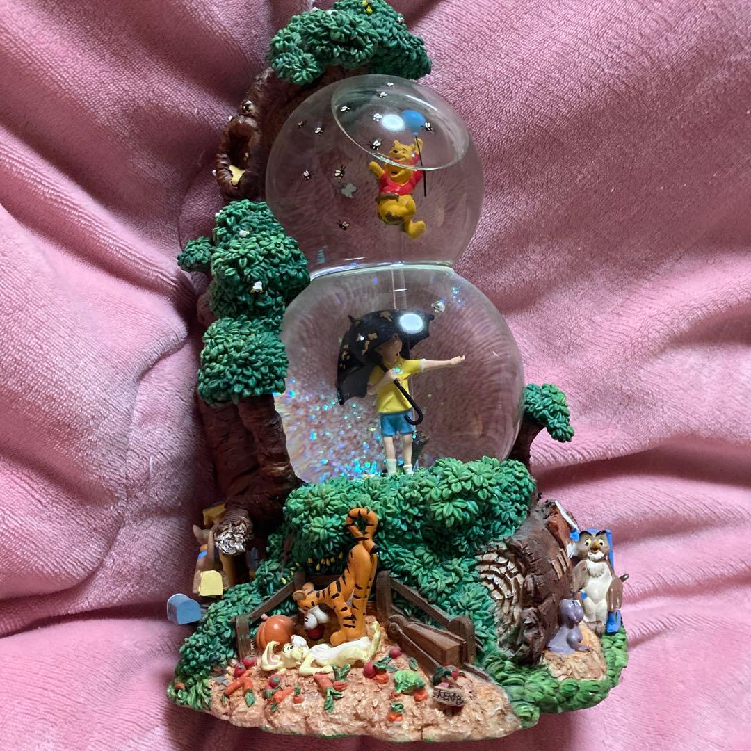 【廃盤品】くまのプーさん　ディズニー スノードーム オルゴール　ヴィンテージ