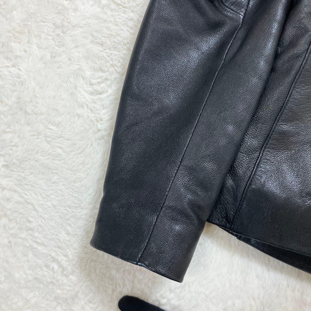 美品✨ユナイテッドアローズ やぎ革 ゴート レザージャケット 裏地キルティング