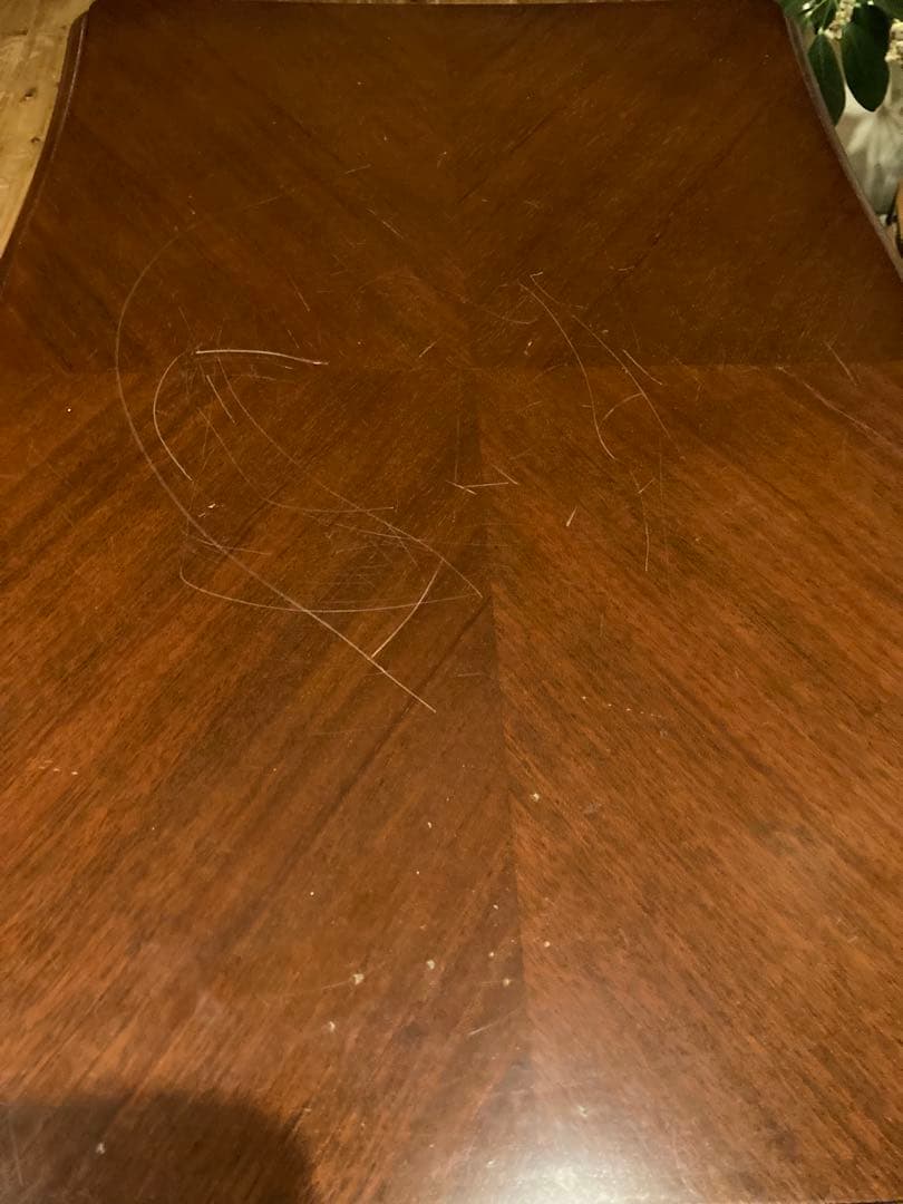 マルニ木工　サイドテーブル　カフェテーブル　昭和レトロ　猫足①