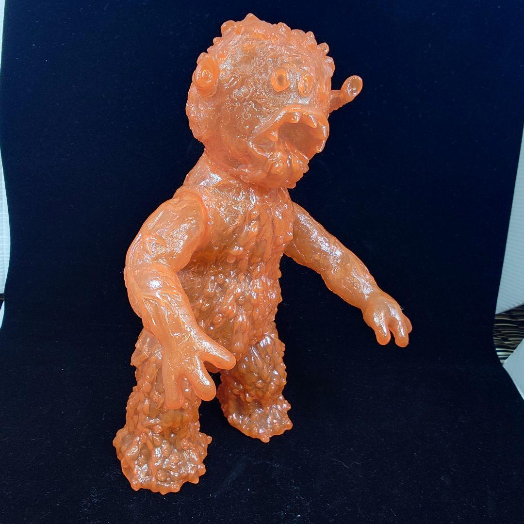 【状態良】エレガブ　ドクロ怪獣シリーズ　ヒトゴミラ　オレンジ　クリア成型　未彩色