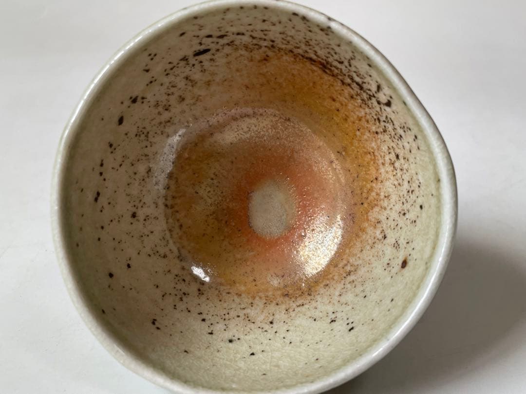 陶芸家　作家物　鯉江良二　ぐい呑　酒器　酒盃　緑釉　共箱