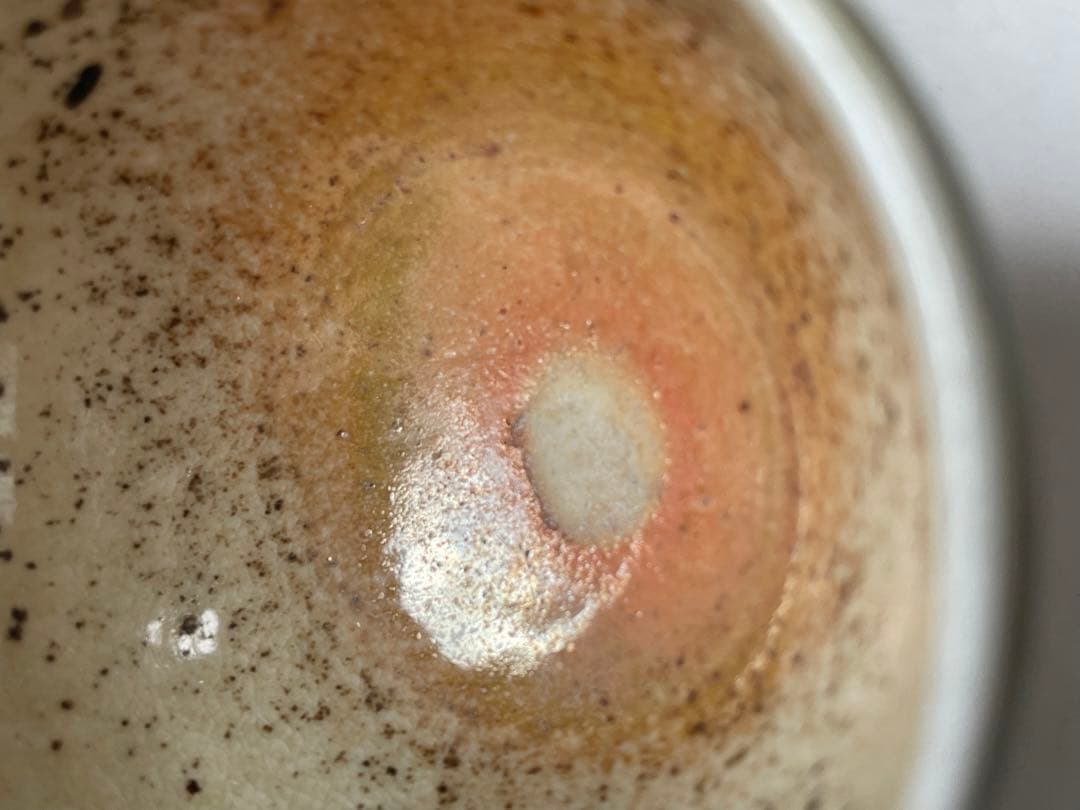 陶芸家　作家物　鯉江良二　ぐい呑　酒器　酒盃　緑釉　共箱