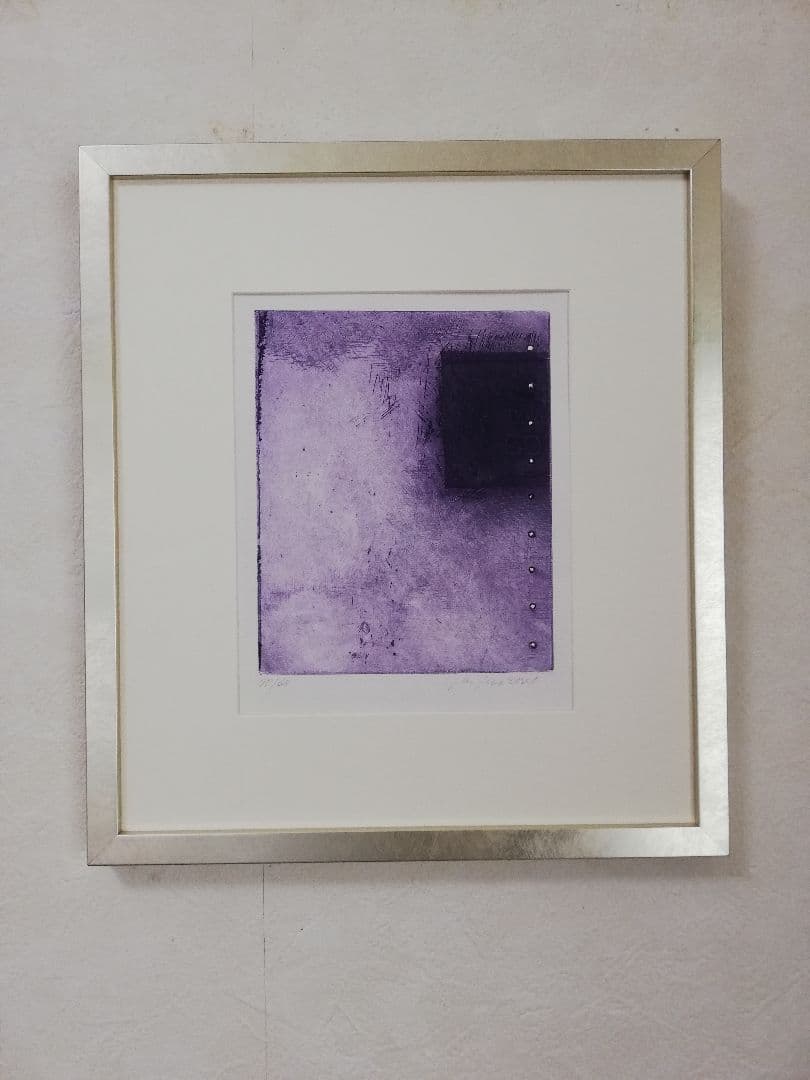 アート563　「タイム2(ラベンダー)」　インテリアコーディネート