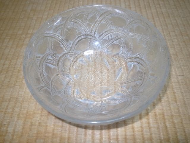 ●希少 1933年製！ルネラリック 小鳥と葉っぱの装飾『パンソン』 ボウル皿