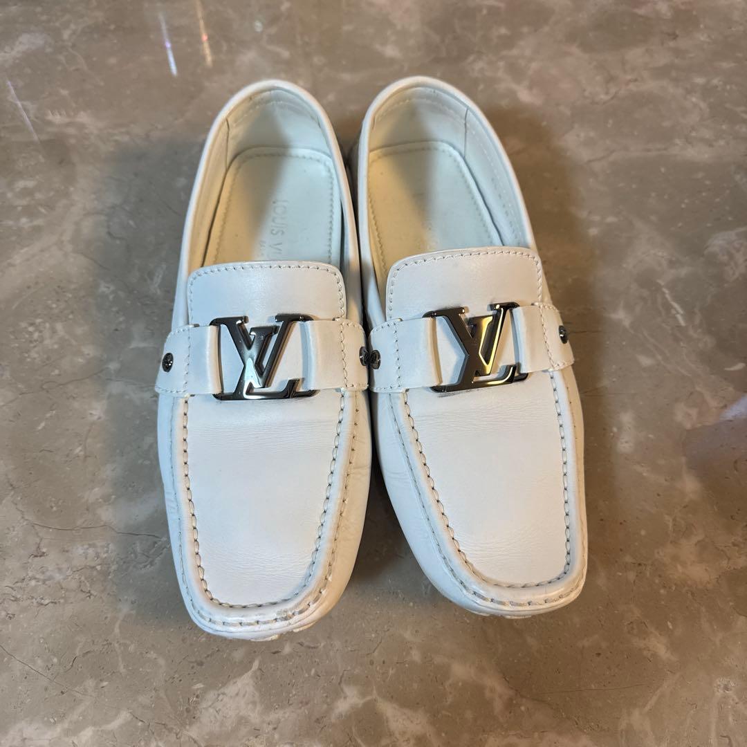 Louis Vuitton ホワイト ドライビィングシューズ　6 1/2