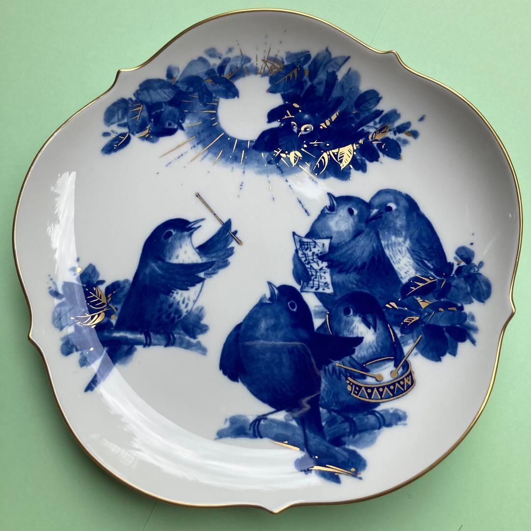 マイセンメモリアルプレート2008「小鳥がみんな」美品
