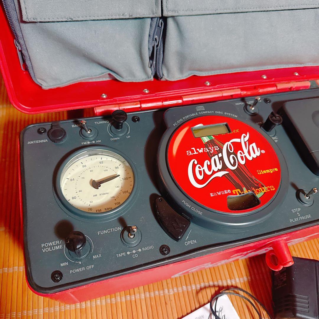 Coca-Cola コカコーラ　ポータブル　ラジカセ　アウトドア　　レア