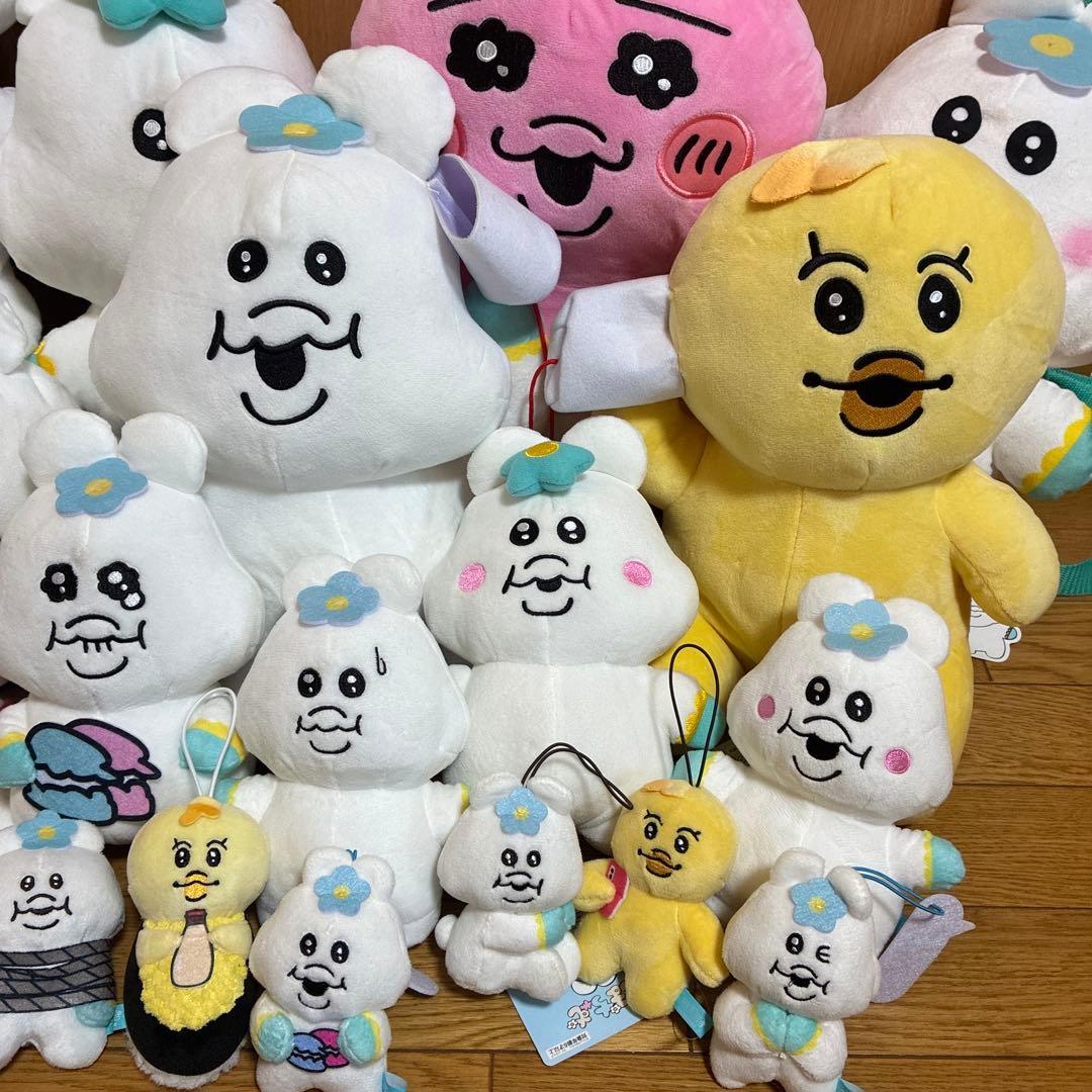 んぽちゃむ　きみまろ　おぱんちゅうさぎ　ぬいぐるみセット