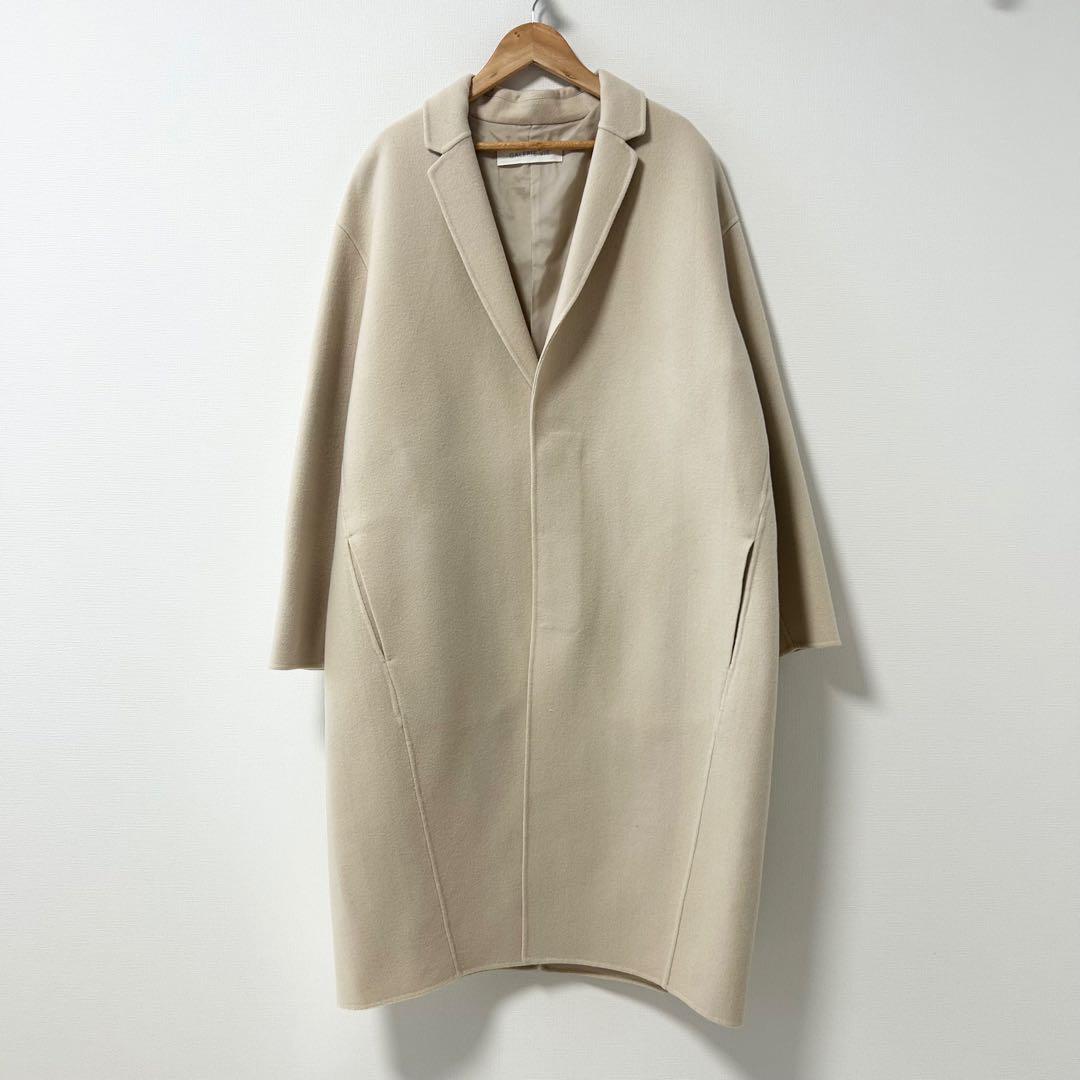 GALERIE VIE 　ライトメルトンチェスターコート　ライトベージュ　36