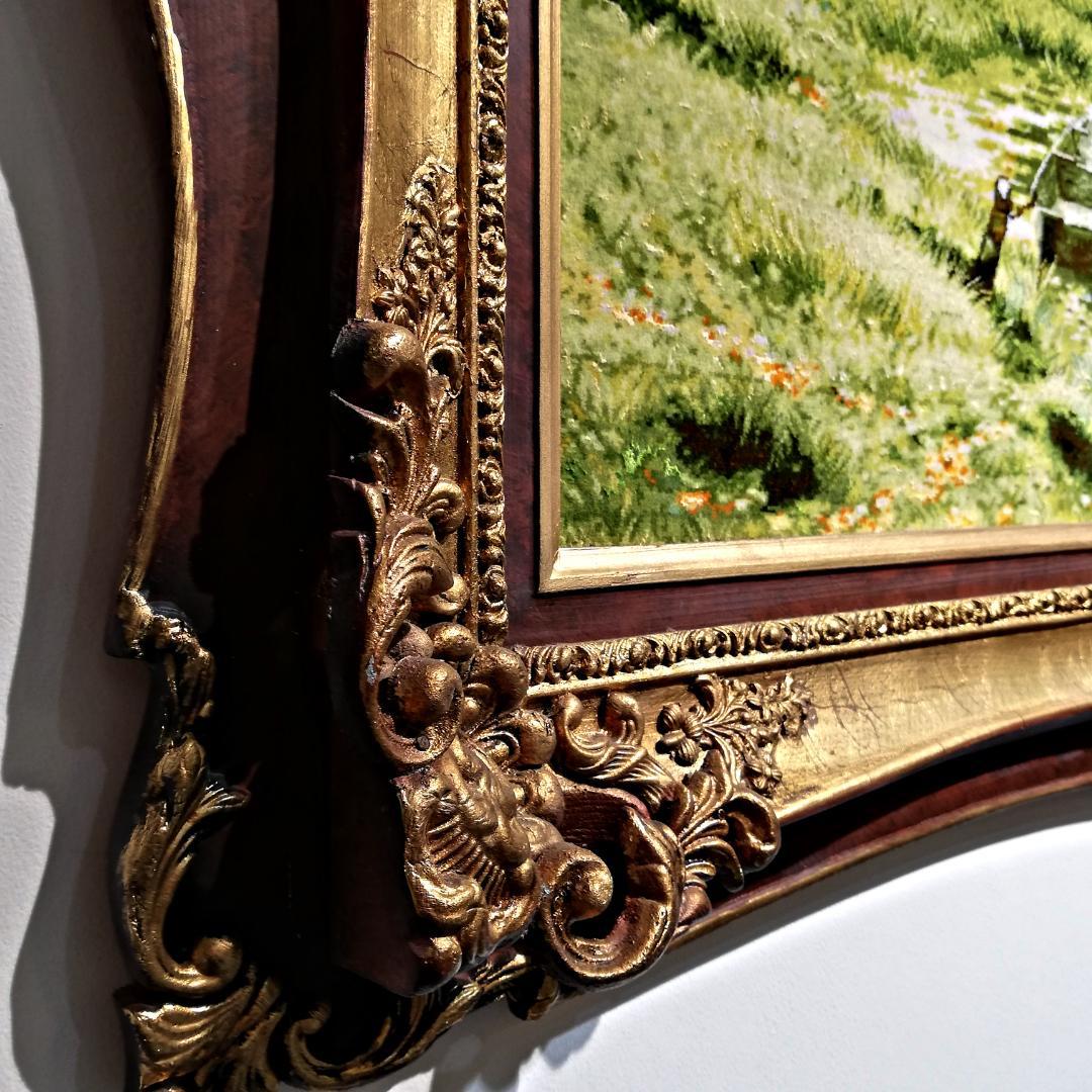 新春初売りセール▼ペルシャ絨毯 額装 タブリーズ 「水辺」