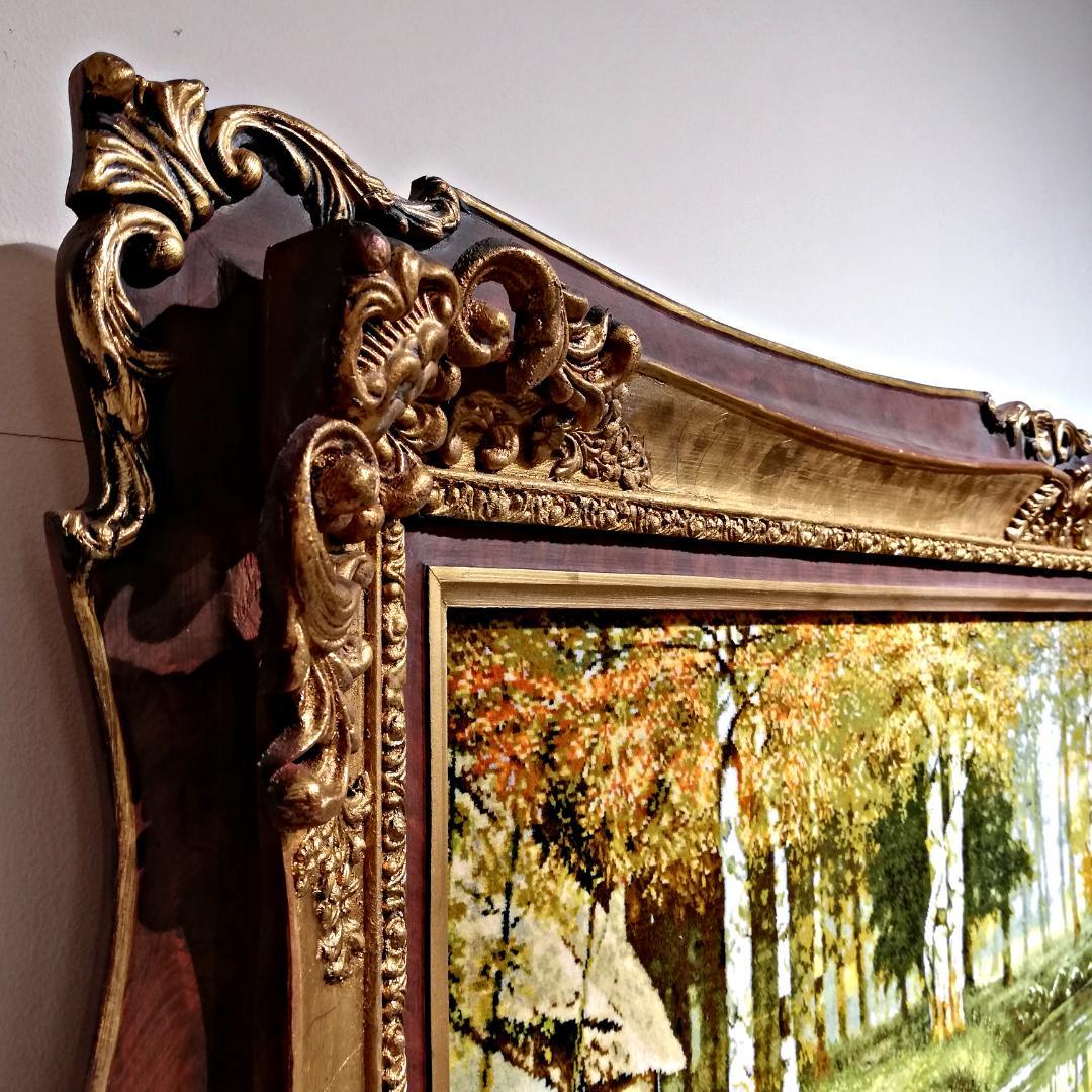 新春初売りセール▼ペルシャ絨毯 額装 タブリーズ 「水辺」