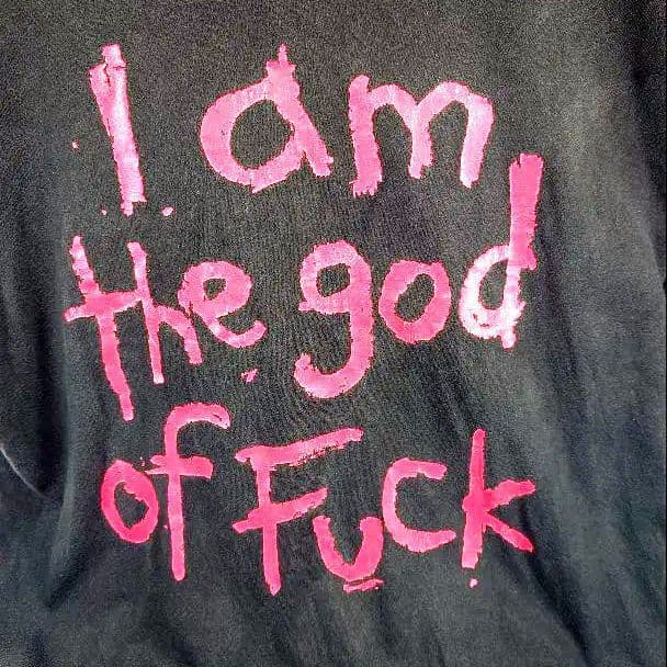 90's マリリンマンソン I am the god of Fuck Tシャツ