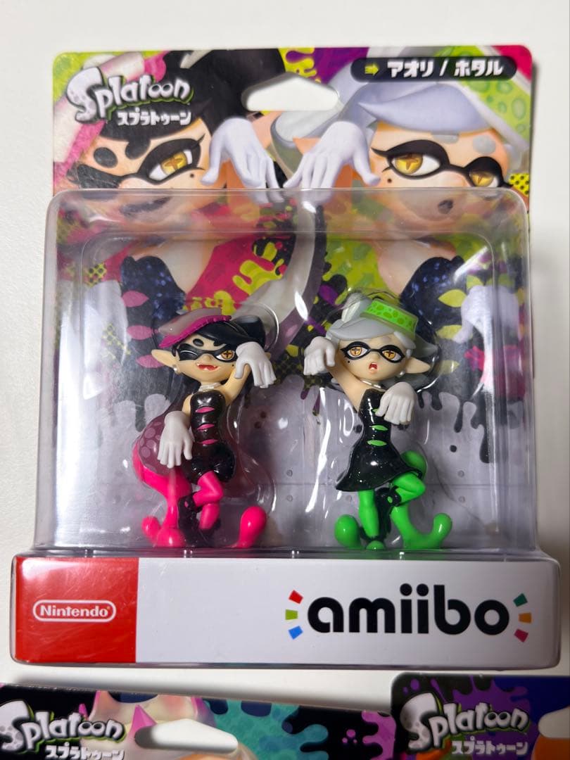 スプラトゥーン アミーボ ヒメ ガール ネオンピンク アオリ/ホタル 4点セット