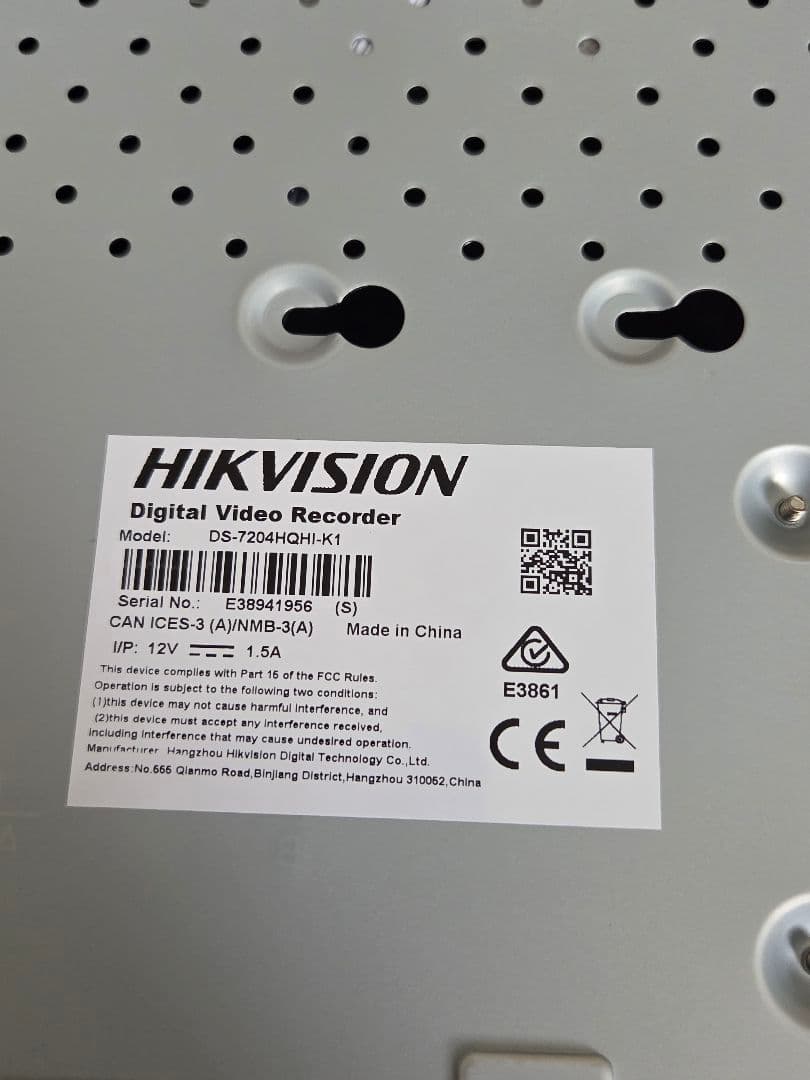 HIKVISION Turbo HD DVR 7200 Series セット