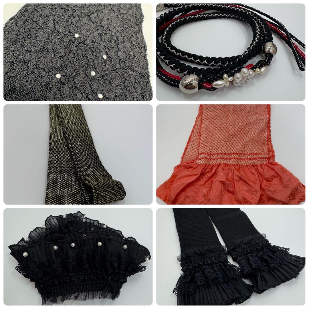 豪華振袖9点フルセット 地紋　銀駒刺繍　黒地　梅紋様　成人式　お正月　結婚式