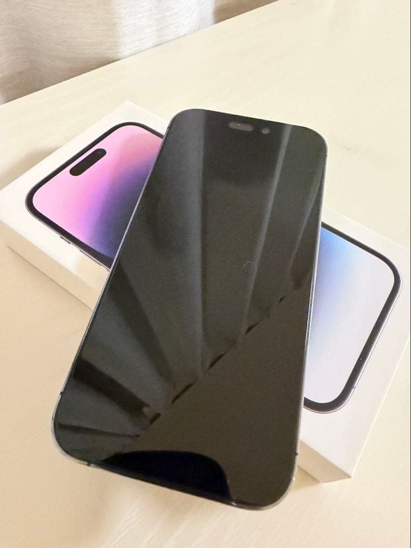 美品★iPhone 14 Pro 256GB ディープパープル SIMフリー