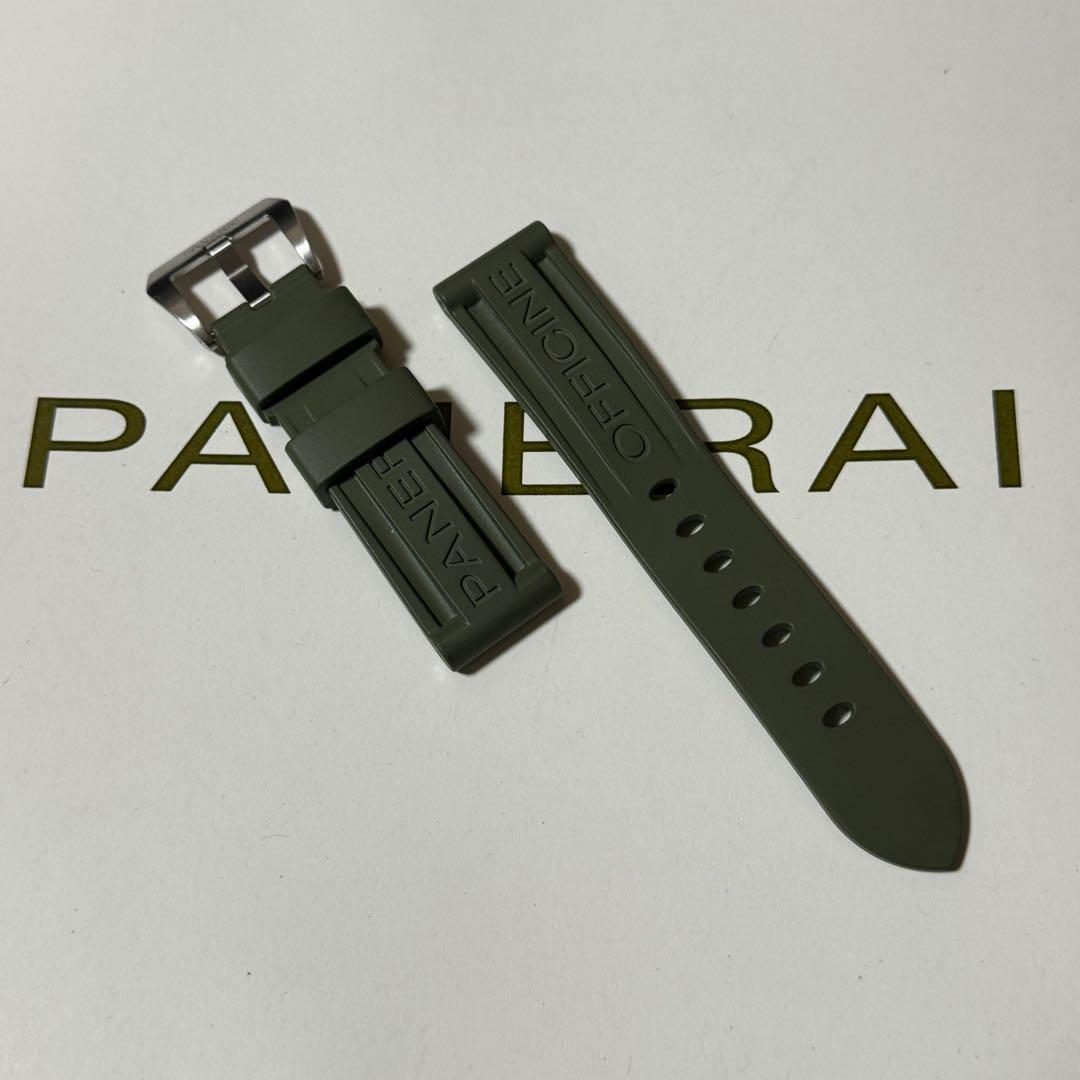 まろ パネライ ルミノールマリーナ42mm用ラバーベルト