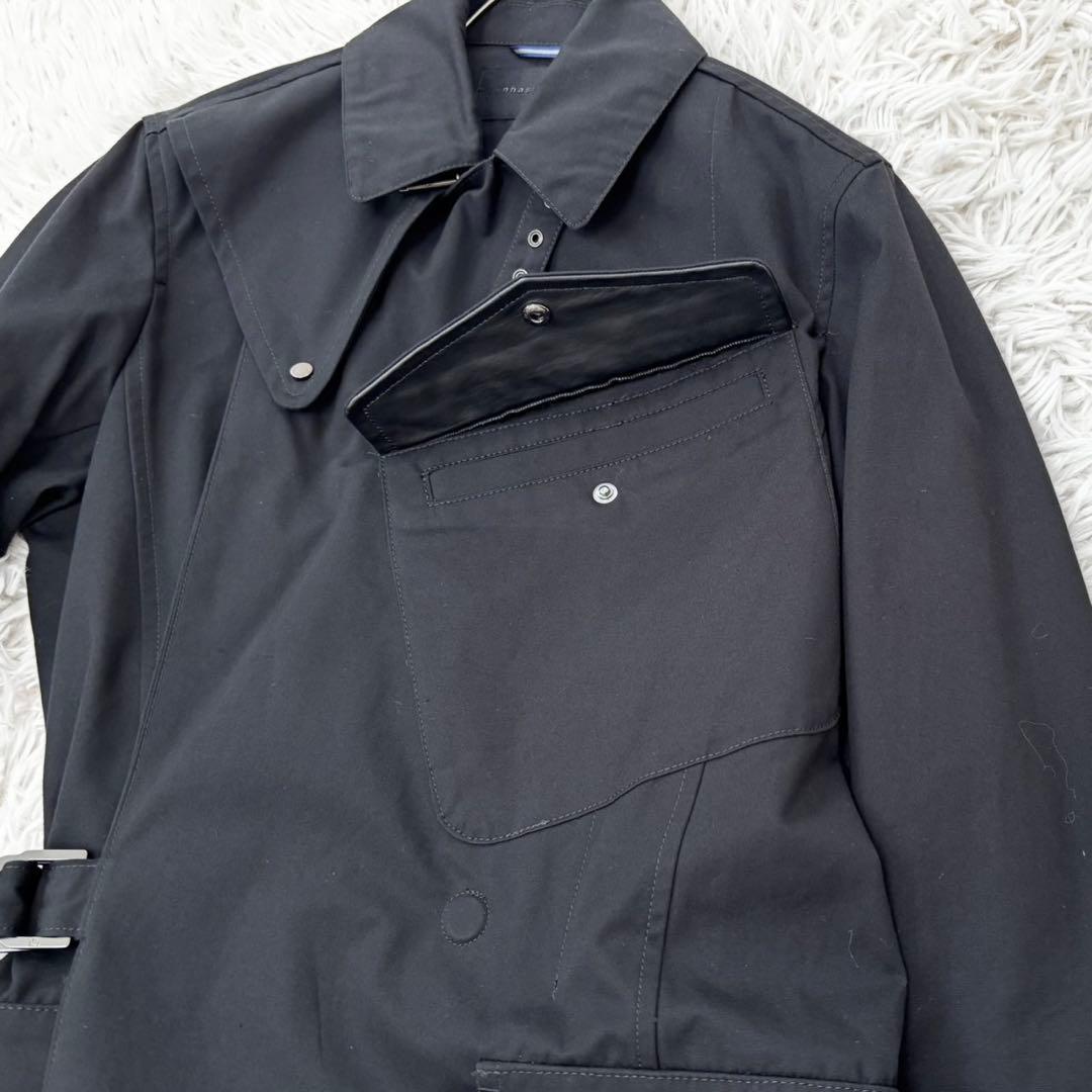 新品未使用 junhashimoto マグボタン タイロッケンコート 黒 2