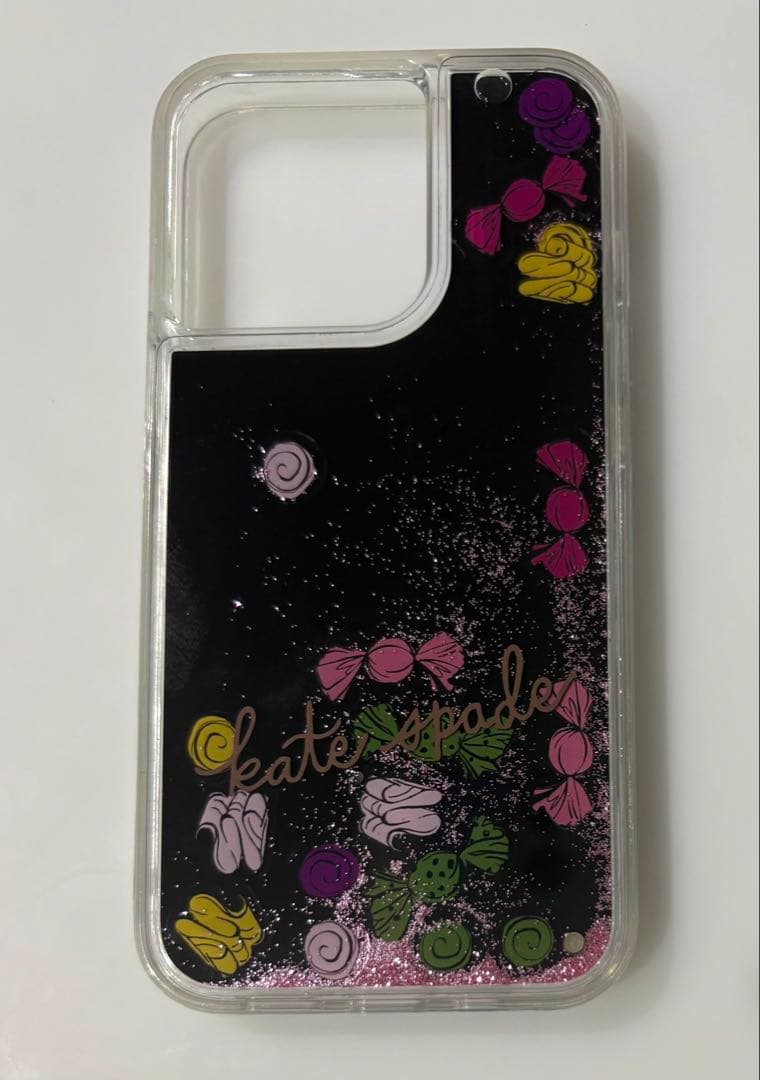 ☆SALE☆KATE SPADE iPhone13Proケース ブラックマルチ