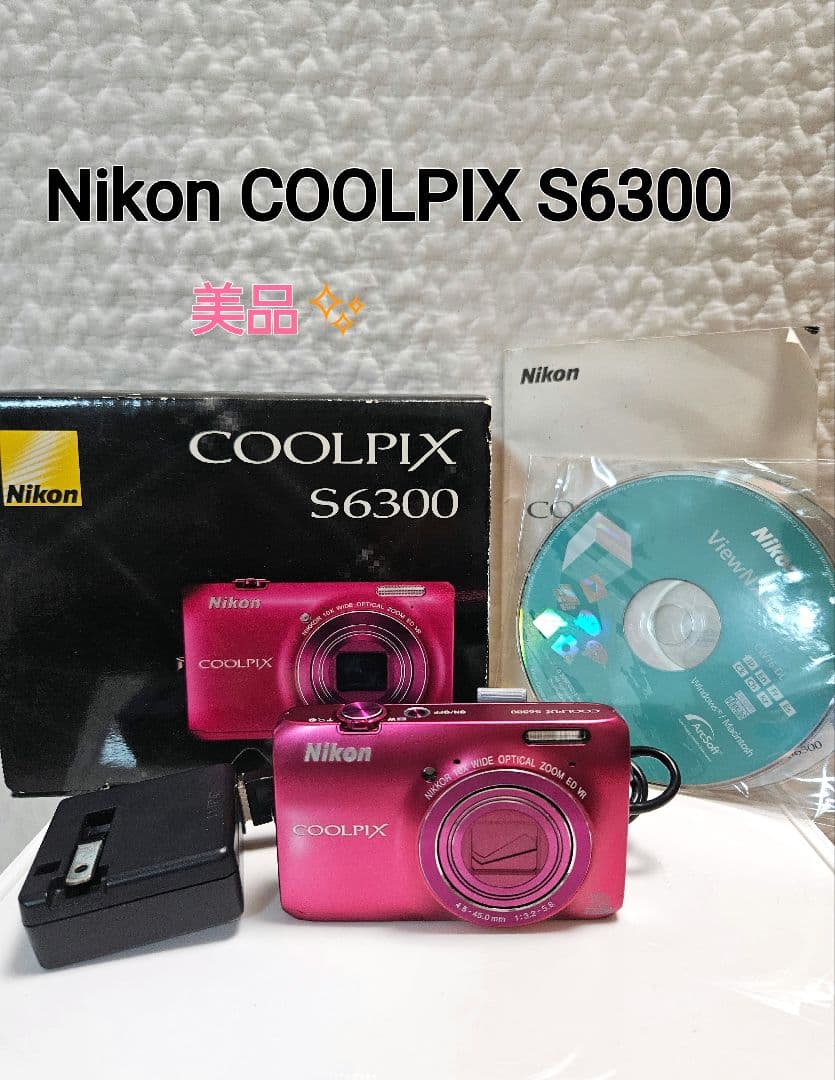 【M様】Nikon COOLPIX S6300 コンパクトデジタルカメラ ピンク