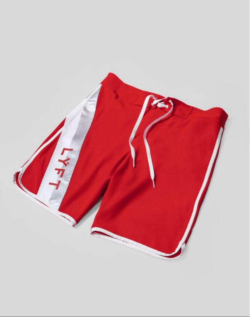 LYFT リフト STAGE SHORTS - RED サーフパンツ S