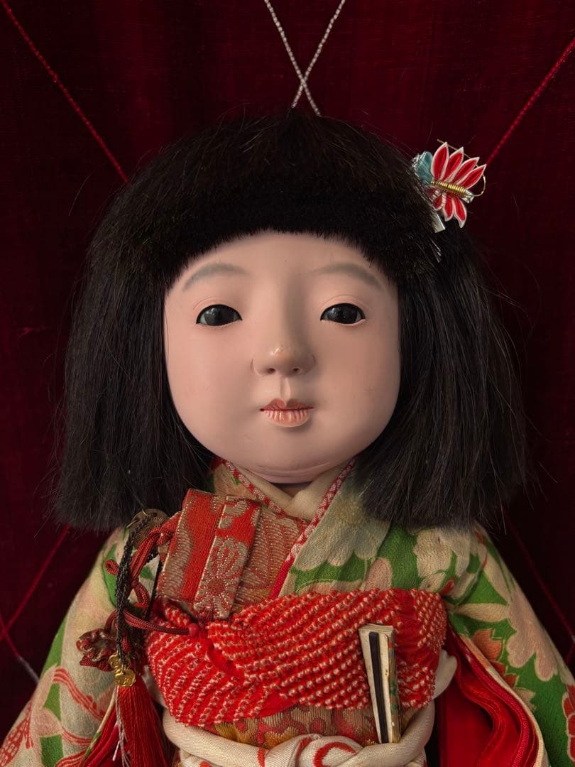 市松人形 國光ペア 日本人形 ビスクドール 和人形 アンティークドール