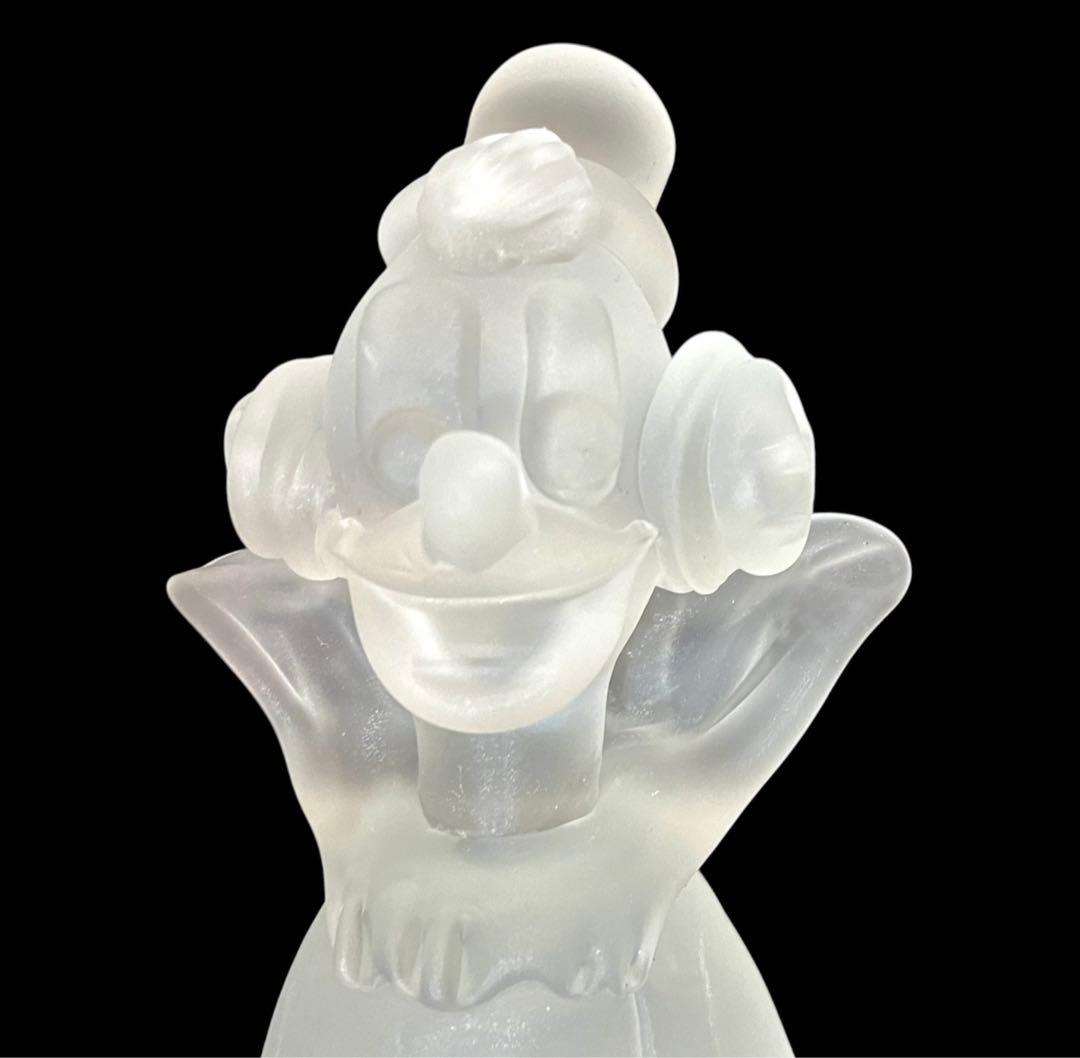 【☆ゆきみだいふく☆】レア！MURANO☆フロストガラス ピエロ人形 置物