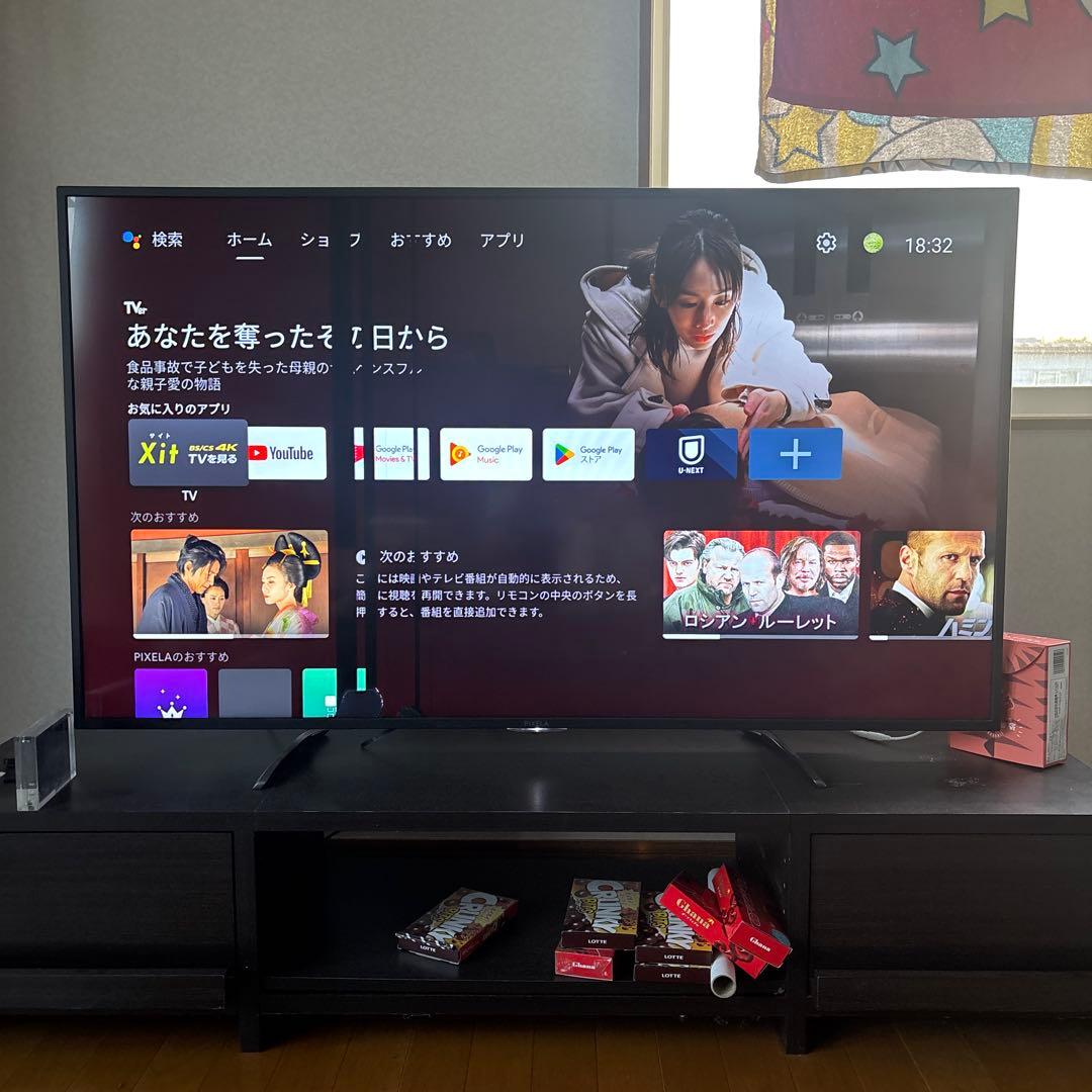 55インチ 4K UHD 液晶テレビ Google TVジャンク