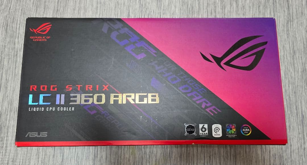 ROG STRIX LC II 360 ARGB 液体CPUクーラー