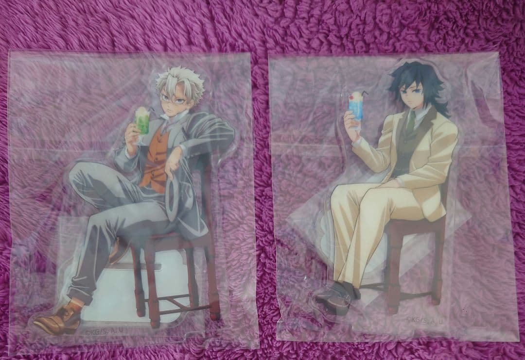 鬼滅の刃　不死川実弥　冨岡義勇　キメツ喫茶　純喫茶　アクリルスタンド